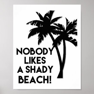 Poster Personne N'Aime Une Plage Ombragée Plages De Palmi