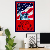 Poster Personne ne devrait demander justice (Bureau à domicile)