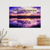 Poster "Personne Ne M'Aime Comme Toi Jésus" (Cuisine)