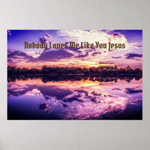 Poster "Personne ne m'aime comme vous Jésus "