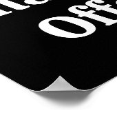 Poster Personne ne se soucie que vous soyez offensé (Coin)