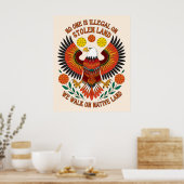 Poster Personne n'est illégal sur les terres volées (Cuisine)