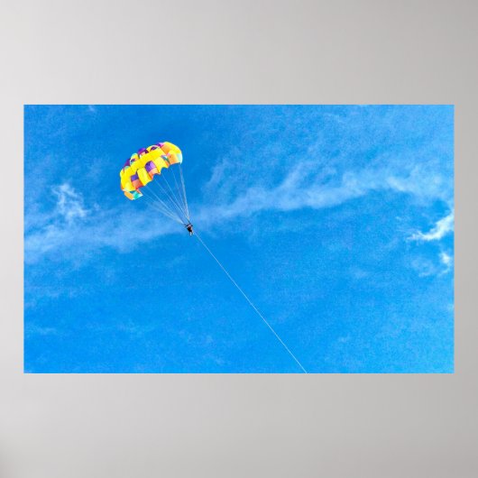 Poster Personne parapente à l'extérieur (Devant)