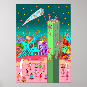 Poster Personne qui collectionne les étoiles.