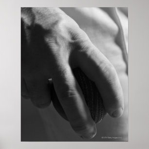 Poster Personne tenant le baseball