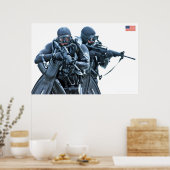 POSTER PERSONNEL AMÉRICAIN DE COMBAT (Cuisine)