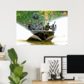 POSTER PERSONNEL AMÉRICAIN DE COMBAT (Bureau à domicile)