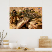 POSTER PERSONNEL AMÉRICAIN DE COMBAT (Cuisine)