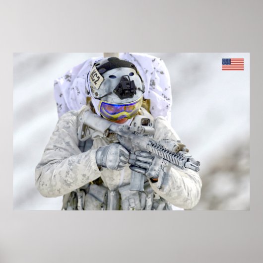 POSTER PERSONNEL AMÉRICAIN DE COMBAT (Devant)