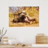 POSTER PERSONNEL AMÉRICAIN DE COMBAT (Cuisine)