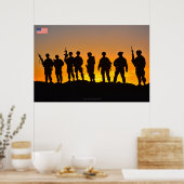 POSTER PERSONNEL AMÉRICAIN DE COMBAT (Cuisine)