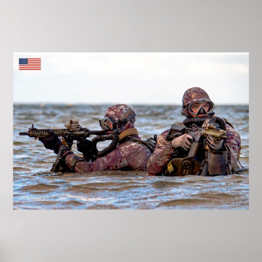 POSTER PERSONNEL AMÉRICAIN DE COMBAT (Devant)