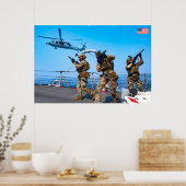 POSTER PERSONNEL AMÉRICAIN DE COMBAT (Cuisine)