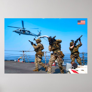 POSTER PERSONNEL AMÉRICAIN DE COMBAT