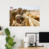 POSTER PERSONNEL AMÉRICAIN DE COMBAT (Bureau à domicile)