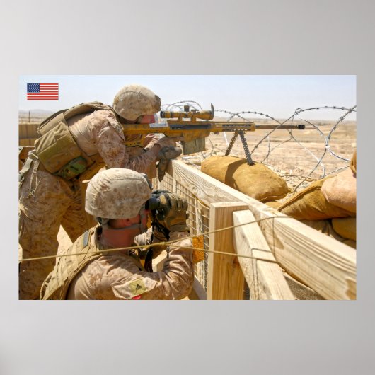 POSTER PERSONNEL AMÉRICAIN DE COMBAT (Devant)