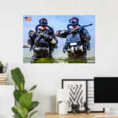 POSTER PERSONNEL AMÉRICAIN DE COMBAT (Bureau à domicile)