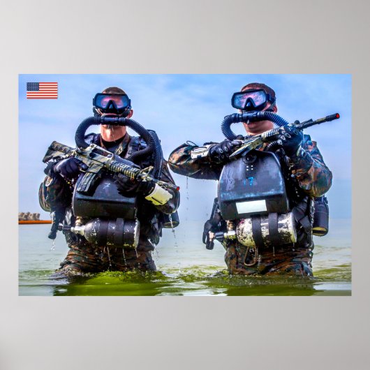 POSTER PERSONNEL AMÉRICAIN DE COMBAT (Devant)