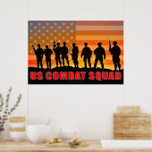POSTER PERSONNEL AMÉRICAIN DE COMBAT (Cuisine)