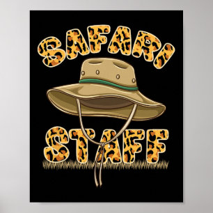 Poster Personnel Safari Anniversaire Safari