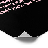 Poster Personnellement Victime De Mon Système Immunitaire (Coin)