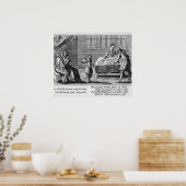 Poster Personnes jouant au jacquet (Cuisine)