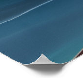 Poster Personnes Lune sable Plage lune océan palmiers cla (Coin)