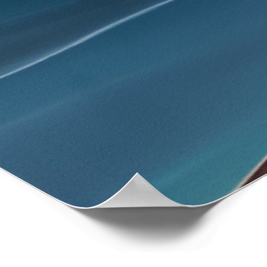 Poster Personnes Lune sable Plage lune océan palmiers cla (Coin)