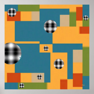 Poster Personnes spéciales - Ken Gage Art Abstrait