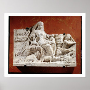 Poster Personnification de la mère terrestre, allégorique