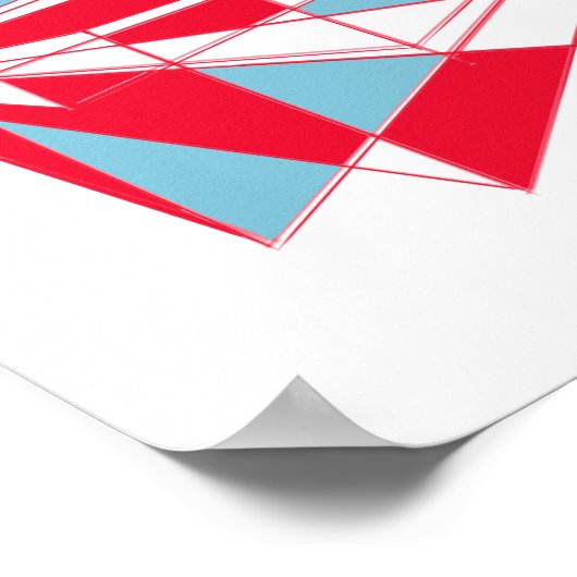 Poster Perspective colorée (Coin)