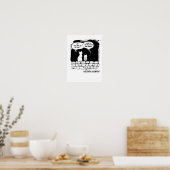 Poster Perspective de chat cosmique Art de chat drôle (Cuisine)