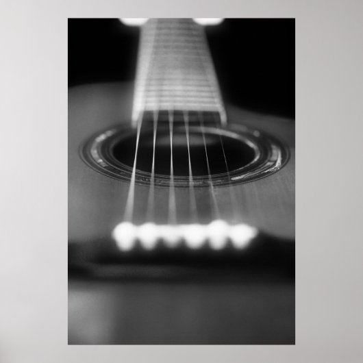 Poster perspective de guitare acoustique (Devant)