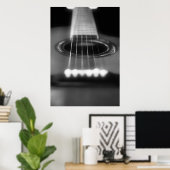 Poster perspective de guitare acoustique (Bureau à domicile)