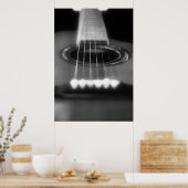 Poster perspective de guitare acoustique (Cuisine)