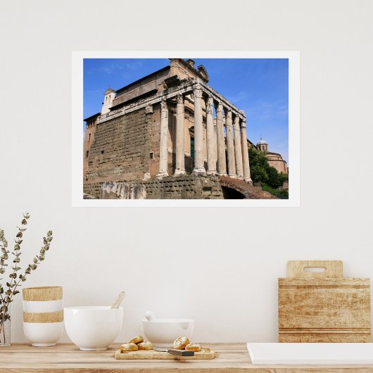 Poster Perspective du temple (Cuisine)