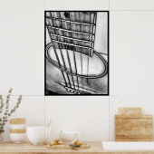 Poster Perspective guitare acoustique Chaînes Bordure noi (Cuisine)