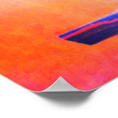 Poster Perspective guitare acoustique Couleurs de la musi (Coin)