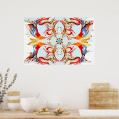 Poster Perspective Lumineuse Art contemporain (Cuisine)