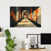 Poster Perspective minimaliste (Bureau à domicile)