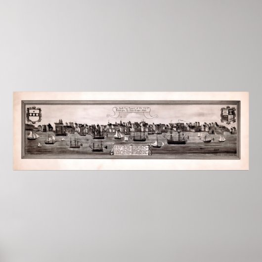 Poster Perspective sud-est de la ville de Philadelphie (Devant)