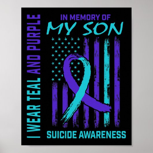 Poster Perte De Cadeaux De Fils Sensibilisation Au Suicid (Devant)