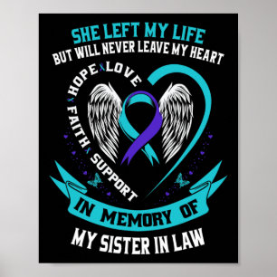 Poster Perte En Mémoire De Ma Soeur En Droit Suicide