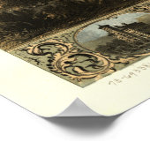 Poster Peru  Indiana 1868 Antique Panoramic Map (Coin)