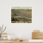 Poster Peru  Indiana 1868 Antique Panoramic Map (Cuisine)