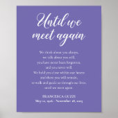 Poster Pervenche Jusqu'à Ce Que Nous Nous Revoisions Nom (Devant)