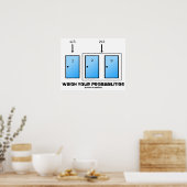 Poster Peser vos probabilités Trois portes fermées (Cuisine)