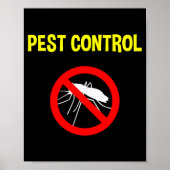 Poster Pest Control Funny Halloween Costume Exterminator (Devant)