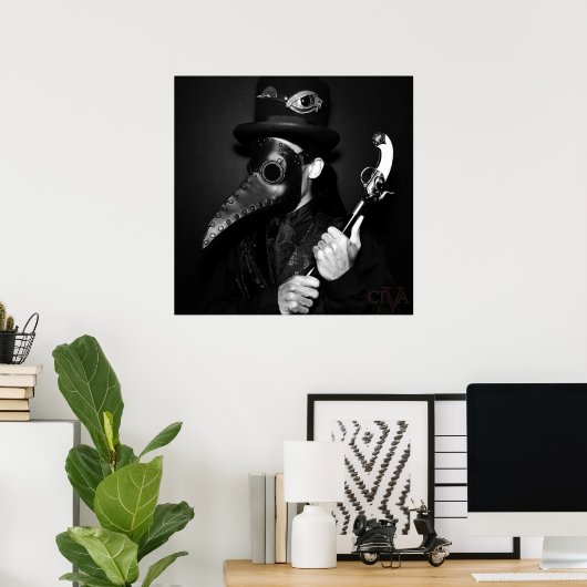 Poster Peste (Bureau à domicile)