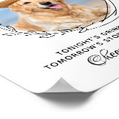 Poster Pet Dog Mariage Open Bar Signature Boissons (Coin)